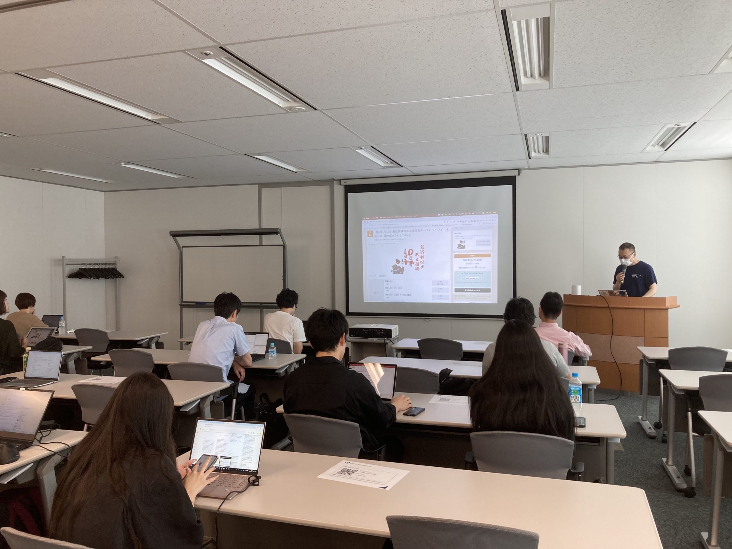 山川先生の挨拶の様子