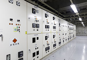 沖縄名護データセンターの受変電設備